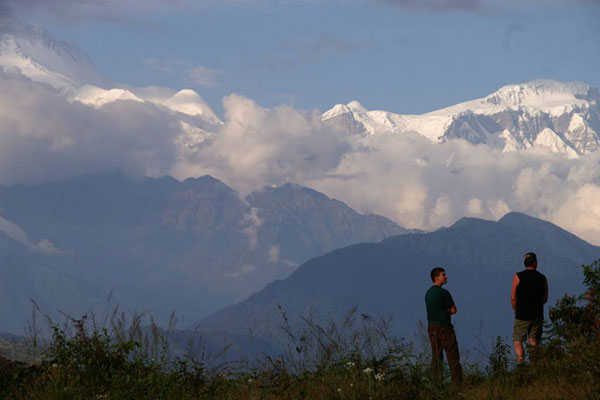 Coucher de soleil à Sarangkot